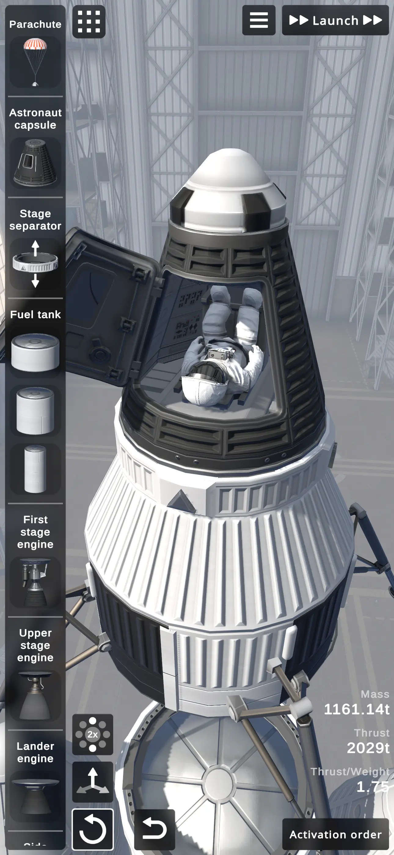 Fly with brave astronauts